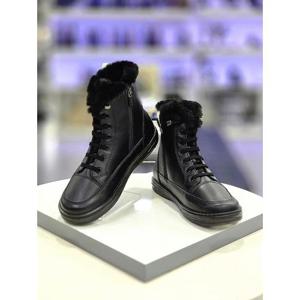 무크 세이브존05 여성 퍼 안감 레이스업 하이탑 부츠 516522651