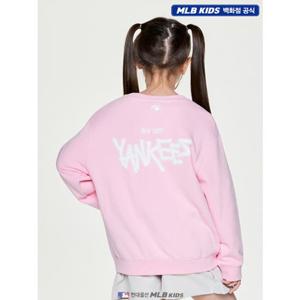 [MLB키즈US] (7AMTB1456-50PKS) 스트릿 베이직 로고 아트웍 기모 맨투맨 아동맨투맨 키즈맨투맨