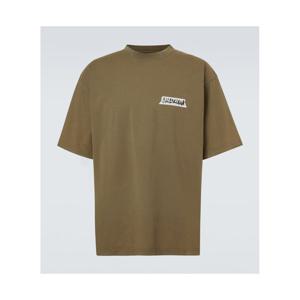 발렌시아가 로고 코튼 저지 티셔츠  P01130578