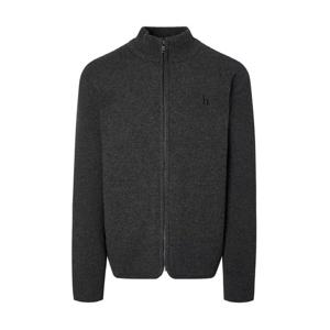 헤지스  25FW  남성 멜란지 울 집업니트 HZSW5D334CG