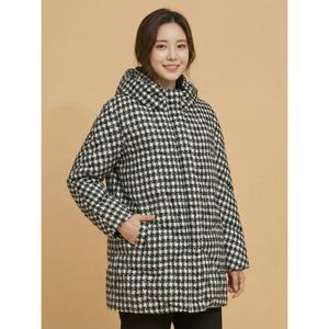 [꼼빠니아][꼼빠니아]덕다운 체크 패딩 점퍼-CW22IH0201457A