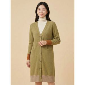 [조이너스][조이너스]V넥 앙고라 롱 가디건-JW22CB1201564C