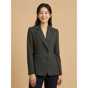 [조이너스][조이너스]체크 원버튼 자켓-JW23JF0201643C