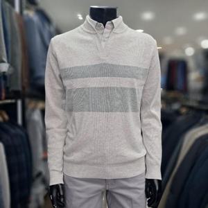 런던포그 HL01 자카드 변형조직 니트 Lprna403