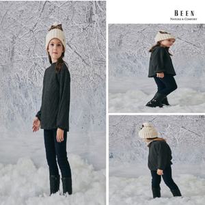 [빈]BZ72PT02NV 네이비 골지 기모 쫄바지