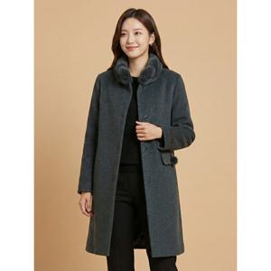 [조이너스][조이너스]알파카 밍크털 하프넥 코트-JW24CH3001861A