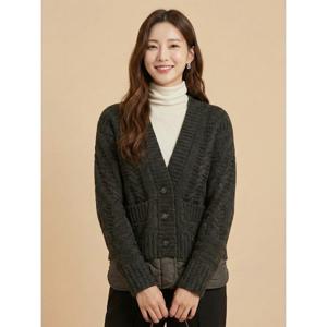 [조이너스][조이너스]레이어드 퀼팅 가디건-JW23CB2201778C