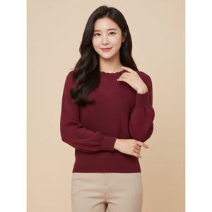 [조이너스][조이너스]스칼럽 벌룬 니트-JW23SW3801843C