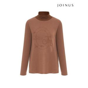 [조이너스][조이너스]자수 하프넥 긴팔 티셔츠-JW23TS3001886C