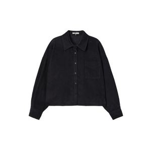 [랩]배색소매 코듀로이 크랍셔츠(AR4WBB20)