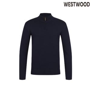 [웨스트우드]남성 겨울 반넥 집업 기모티셔츠 WO4MCSW451