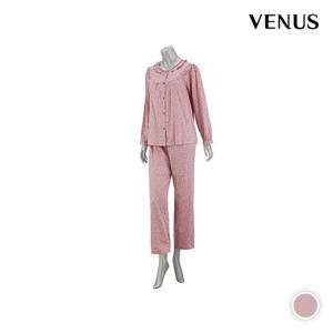 [비너스][출고가 130000원]면100% 잔꽃나염 여성 파자마(SVPA4453W)