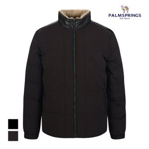 [팜스프링스] 남성 가죽배색 다운점퍼_SWDM254553