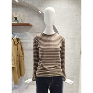 페이지플린  (F5DTS401) 겉 기모 스트라이프 긴팔 티셔츠