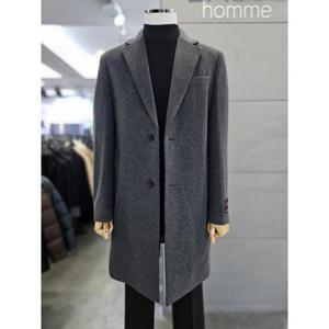 바쏘옴므 세이브존03 바쏘옴므 남자 그레이 울  체스터 코트 WSAFZ4CA04A