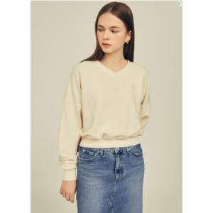 [게스(진)]여성 브이넥 맨투맨 OO3K5481