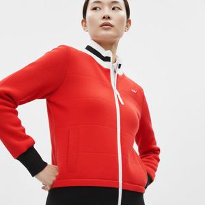 샵앤) 여성 하이넥 방한 니트 패딩 골프 점퍼 LB-WJP-20890-레드