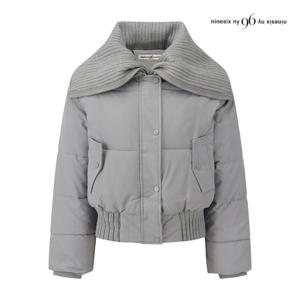 나인식스뉴욕  니트 빅 카라 시보리 패딩 점퍼 (NPBJP008M0)