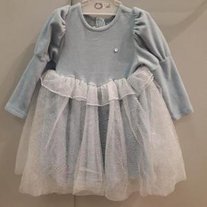 아가방 HC17 제니샤인벨로아원피스.블루 01Q734051