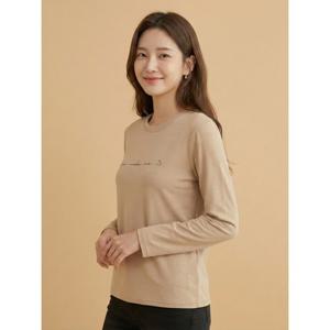 [꼼빠니아][꼼빠니아]레터링 베이직 티셔츠-CW24TS8102028C