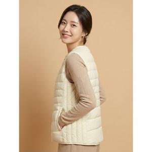 [꼼빠니아][꼼빠니아]다운 집업 퀼팅 조끼-CW24DU9002024C