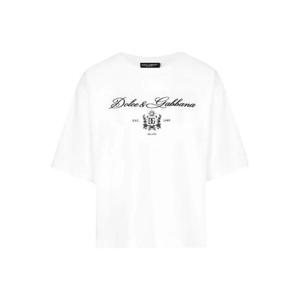 25 FW 돌체앤가바나 로고 프린트 티셔츠 F8V12ZGDCNW TP432169087