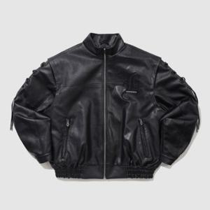 엄브로패딩 JQS UP422CPJN0-BLK [UMB X LEEY] 비건레더 패딩 자켓 / BLACK