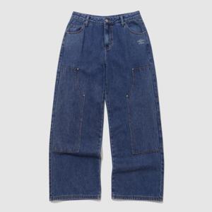 엄브로바지 TQT UP422CPTN9-BLU [UMB X LEEY] 로고디테일 데님팬츠 / BLUE