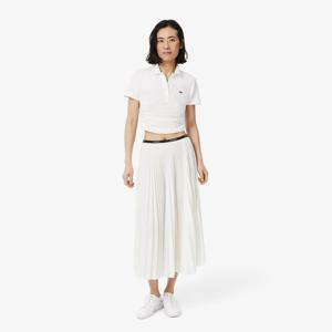 라코스테 공식 여성 에센셜 롱 플리츠 스커트 JF1402-55G 70V