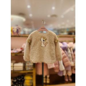 프렌치캣5 여아 아이보리뽀글이탑 (Q56DBT090)