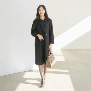 엄마옷 마담4060 클래씨마담 스티치터들기모원피스 여성 데일리 -ZOP2511008-