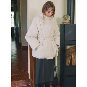 올리브데올리브 하이넥 벨티드 구스 다운 점퍼 OP5XMA61