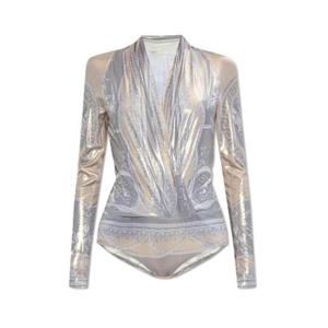 베르사체 바디수트 티셔츠 1005321 1A13546 Grigio Grey