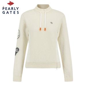 [파리게이츠] 여성 스트링 넥 부클 긴팔 웜 니트