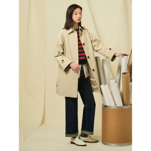 [빈폴레이디스]A라인 미디엄 맥 코트 - 베이지 (BF523TC04A)