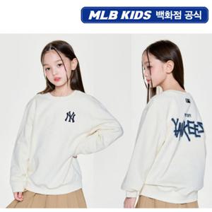 [MLB키즈PG] 스트릿 베이직 로고 아트웍 아동 기모 맨투맨 7AMTB1456-50CRS