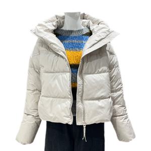 [나인스텝]하이넥 후드 지퍼포인트 패딩점퍼N25NJ5439