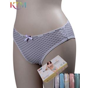 4방향 신축성 좋은 100% 면스판 여성 미디삼각 5매입