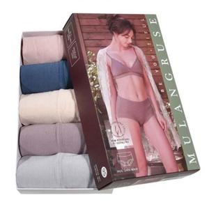 편한 넓은 허리밴디 여성 삼각팬티 맥시팬티 5매