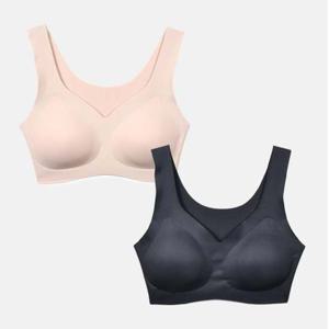 데일리 편안한핏 무봉제 인견 스포츠 브라 0046ye