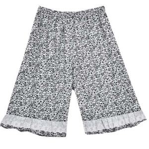 여성 꽃무늬 프릴 5부 파자마 잠옷바지