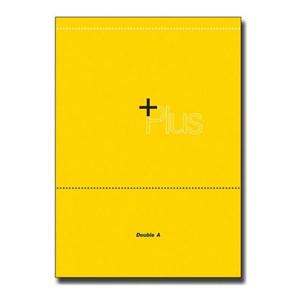 사무용품 더블에이 플러스 절취 노트패드 A4 옐로우
