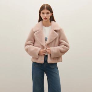 [샤틴]페미닌 페이크퍼 자켓/S254B191