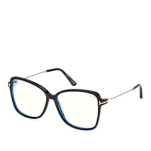 톰포드 스퀘어 프레임 메탈 템플 안경테 FT5953-B_55001 001 55