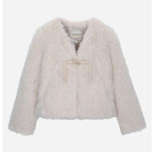 [써스데이아일랜드](T258MLT935W)토글 포인트 푸들 퍼 자켓