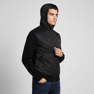 프라다 25SS 블랙 삼각로고 울 캐시미어 후드 자켓 UMG370 16AM F0002