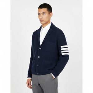 톰브라운 25SS 다크블루 사선 인타르시아 카디건 MKJ134A Y6011 420