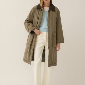 [리스트]코듀로이 카라 롱 패딩 점퍼 TSPJPP82010