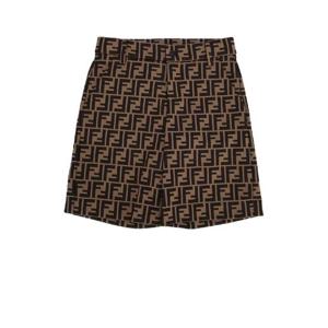 FENDI KIDS BERMUDA MAS JERSEY LOGO FF JMF315A6A6 F0E0X