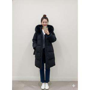 [숲]중기장 폭스퍼후드 덕다운패딩  SBBDO911